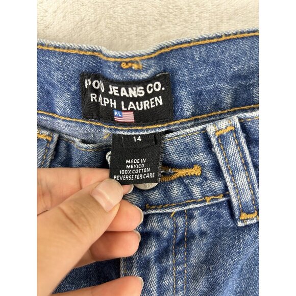 Polo Jeans Company Ralph Lauren Jeans Youth Size 14 Flare Leg Blue New - Picture 4 of 10